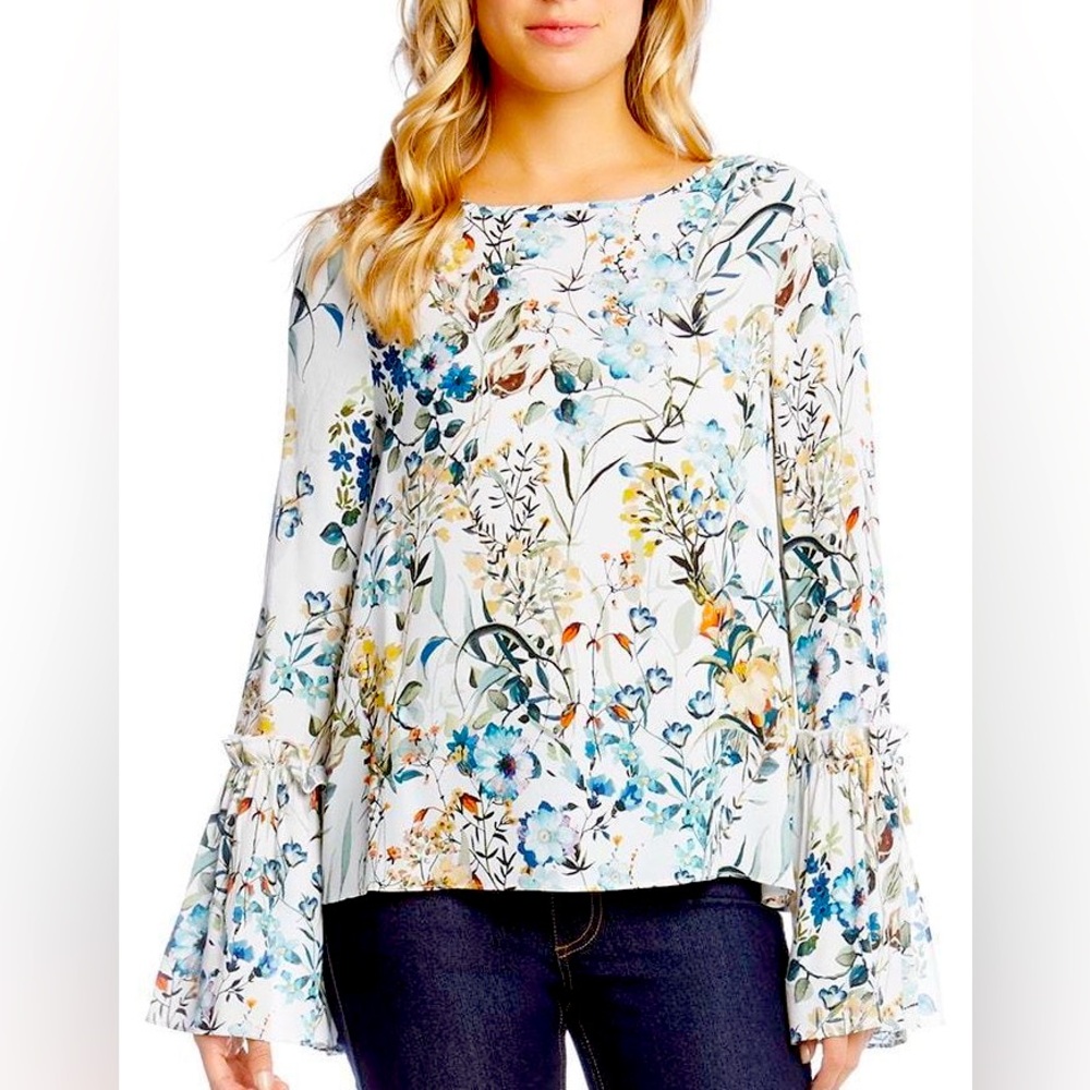 Karen Kane Floral Blouse